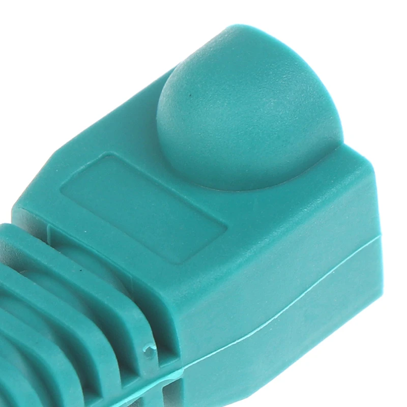 100 шт Смешанные Цвет RJ45 CAT5, CAT5e, CAT6 Ethernet сетевой кабель натяжения сапоги кабель разъем крышки