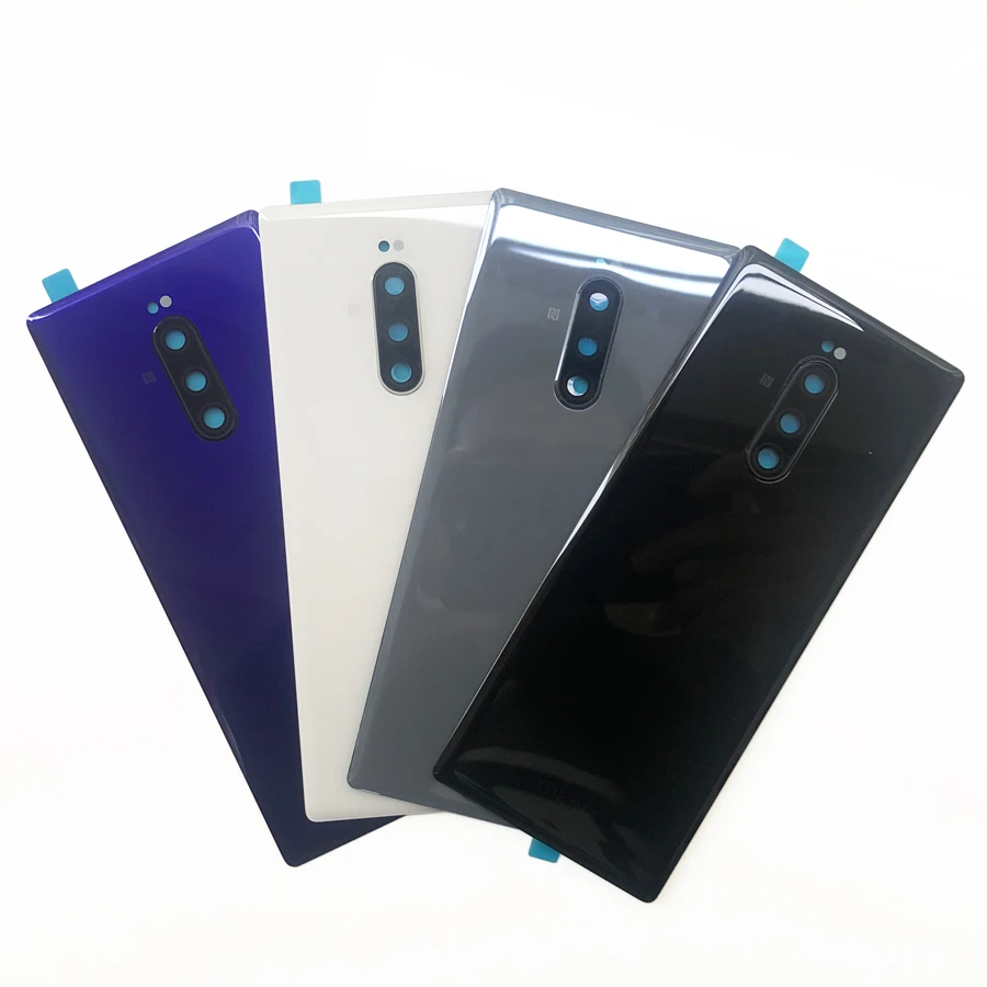 

100% A +++ для Sony Xperia 1 / XZ4 J8110 J8170 J9110 стеклянная задняя крышка батарейного отсека задняя крышка Корпус Запасные части