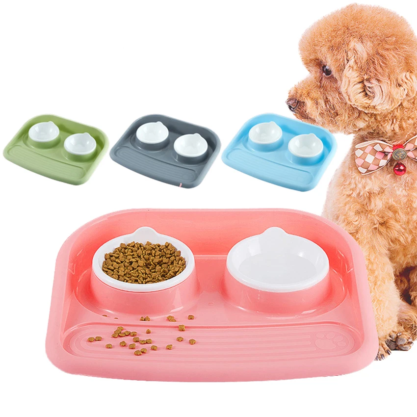 Bolux Dog Non-Slip Plastic Bowls Dogs Cat Pets Bowl Food Water Feeder Puppy Feeding Dishes Small Mudium Dog Bowls Pets Product