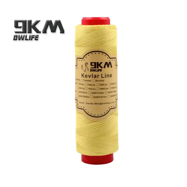 1000ft 40-150lb Braided Kevlar Line for Kite Line Fishing Line Made with Kevlar