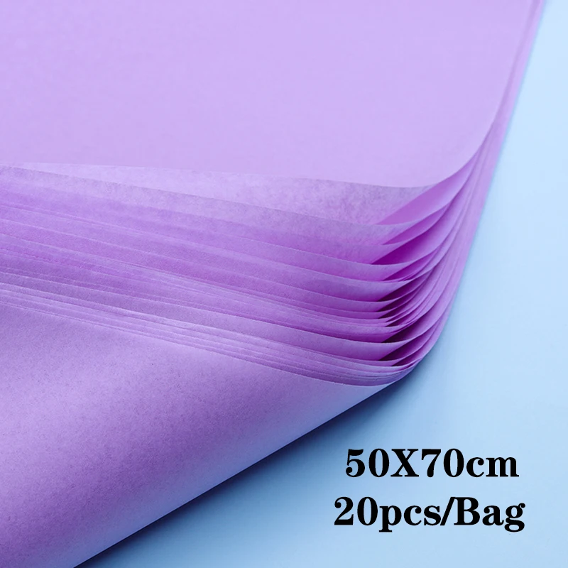 Tissue Paper 70*50CM Craft Paper Floral Wrapping Scrapbooking Gift Decorative Flower Home Decoration Party 20pcs scrapbook paper craft paper flower wrapping paper scrapbooking material scrapbook materials handmade craft paper diy craft materials handmade paper scrapbooking paper gift wrapping paper