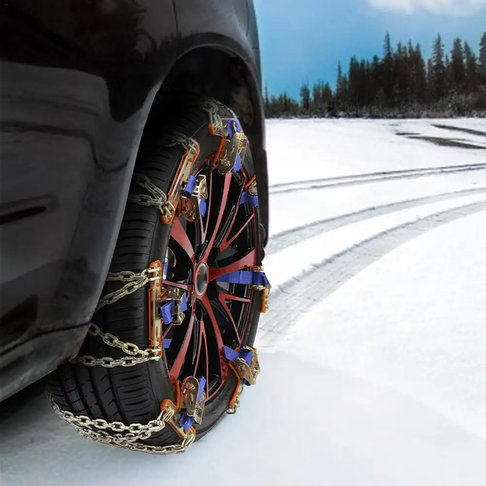 

Car Tire Snow Chains Universal Emergency Chain for Auto Car Trucks SUV Car Accessories Steel Anti-skid Safety Snow Chain