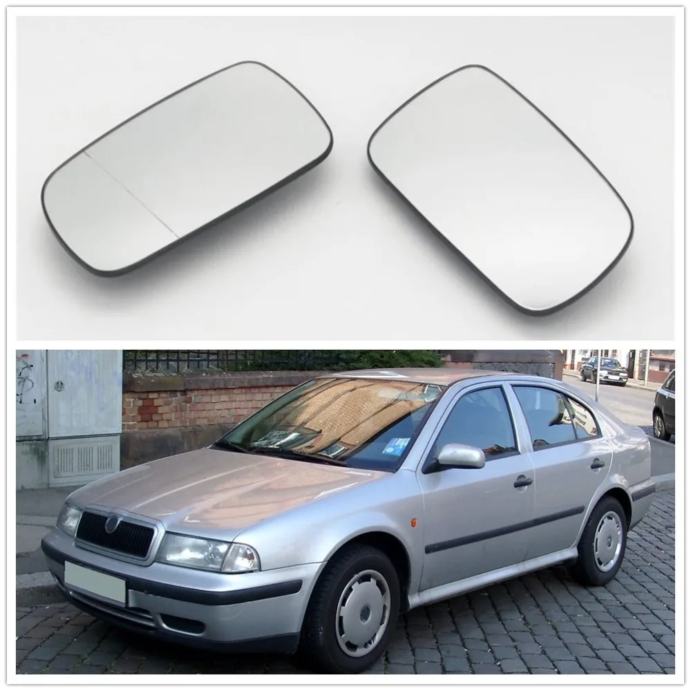Стекло с подогревом для заднего зеркала Skoda Octavia 1U A4 MK1 1996 1997 1998 1999 2000 2001 2002 2003 2004 2005