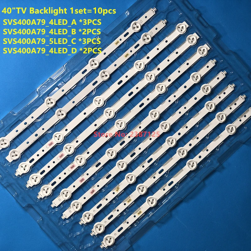 10 шт./компл. 40D1333B 40L1333B 40PFL3208T LTA400HM23 светодиодная подсветка для бара SVS400A79 4 светодиодный A B D 5 светодиодный C Тип SVS400A73