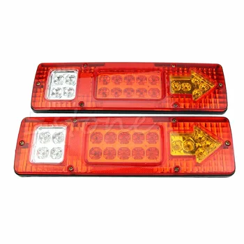 

Hot Car Styling 2pcs 19 LED Car Truck Trailer Rear Tail Stop Turn Light Indicator Lamp 12V Drop shipping