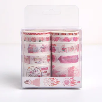 

10 pcs/Pack Catching Dream Girl Washi tape Set Cute DIY Decoration Sticker Scrapbooking Adhesive Masking Tape stationery gift