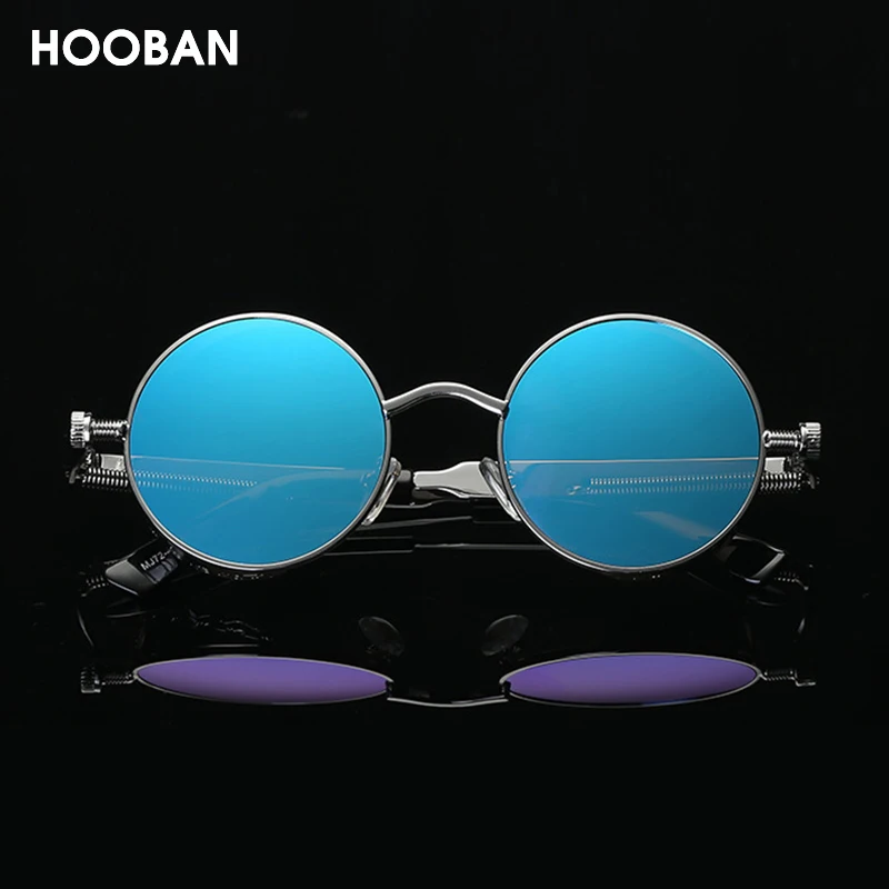 Classic Steampunk Sunglasses Men Women Retro Gothic Round Male\'s Sun Glasses Fashion Punk Party Driving Shades