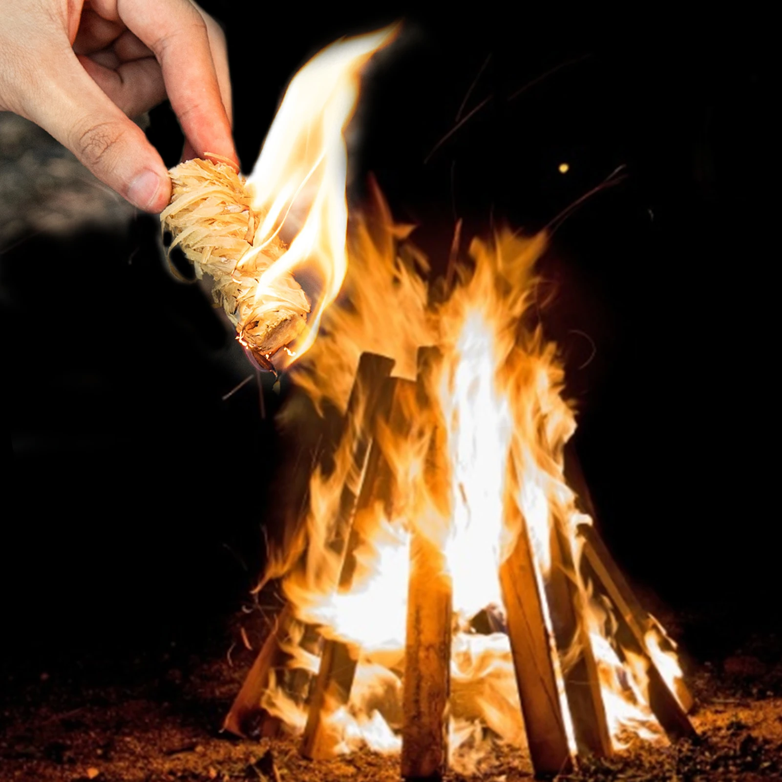 Natural Eco Wood Firelighters Wood Flame Fire Starters Fireplace Lighters Eco Firelighters Fire Starters For BBQ Smokers