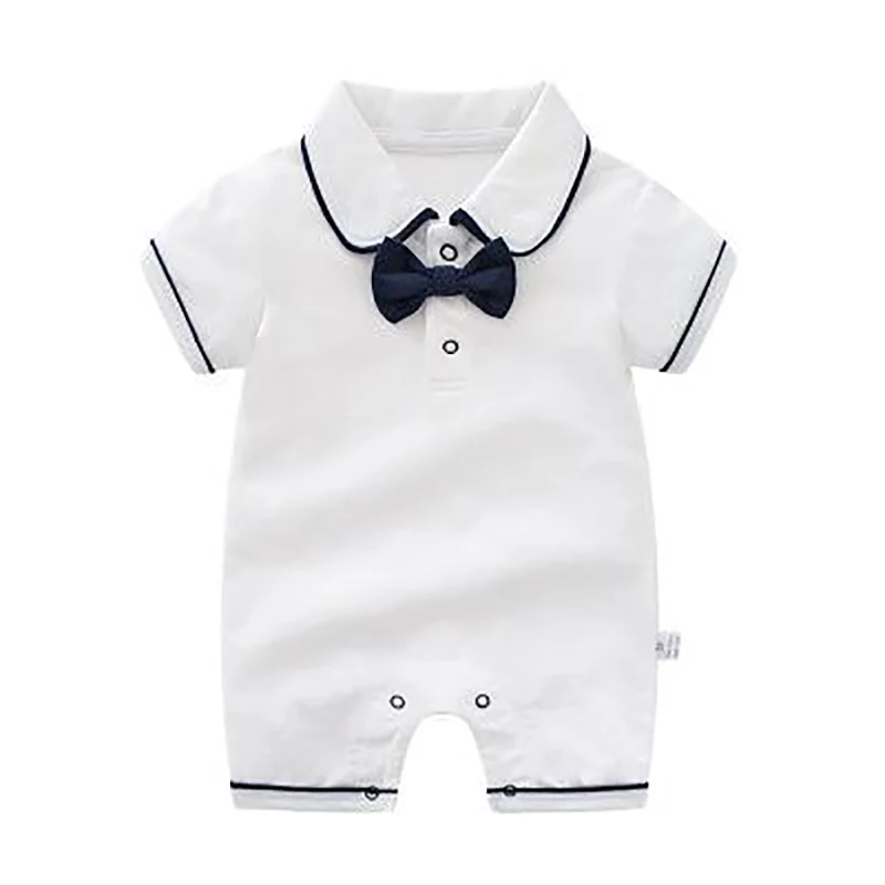 

ZWY131 Newborn Baby Girl Clothes Boys White Rompers Solid Color Clothing Toddle Jumpsuits Infant Outfits Clothing For Boys Girls