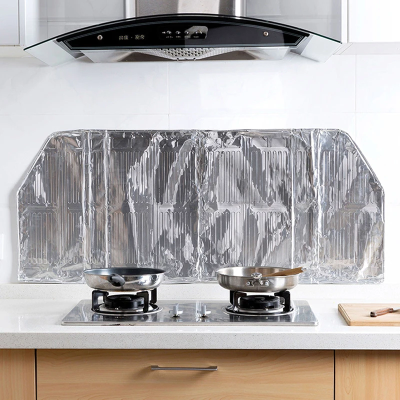 120*50cm Kitchen Oil Splash Guard Gas Stove Cooker Oil Removal Scald Proof Board Protect kitchen splatter screen kitchen splash guard