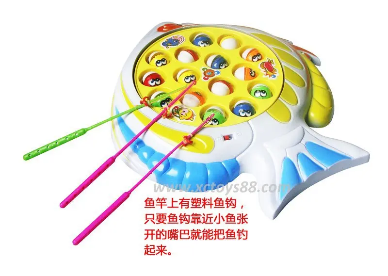 Four Fishing Play House Parent And Child Interactive Double Layer Fishing Magnetic Children Fishing Toys