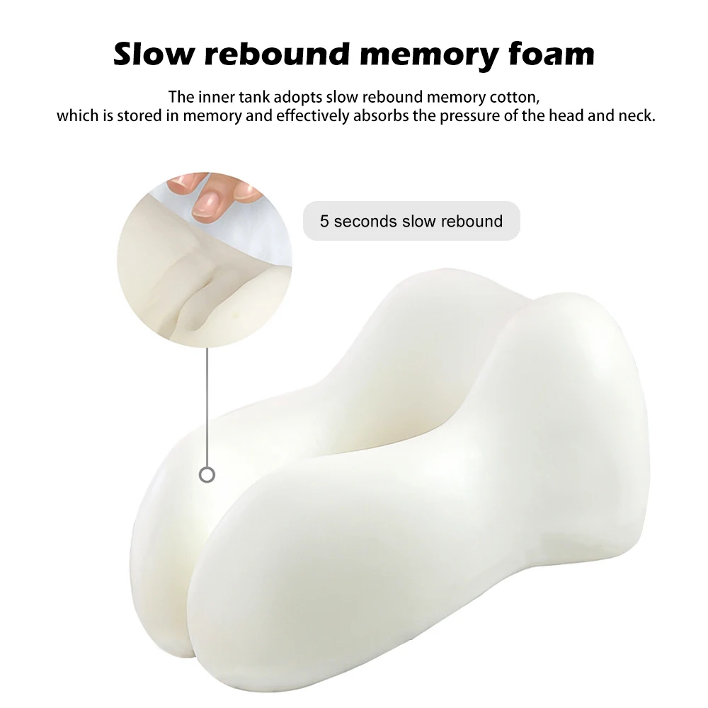 U-образная подушка для путешествий Memory Foam Подушки для шеи мягкие медленный отскок пространство дорожная подушка твердый шейный затылочный медицинский постельные принадлежности