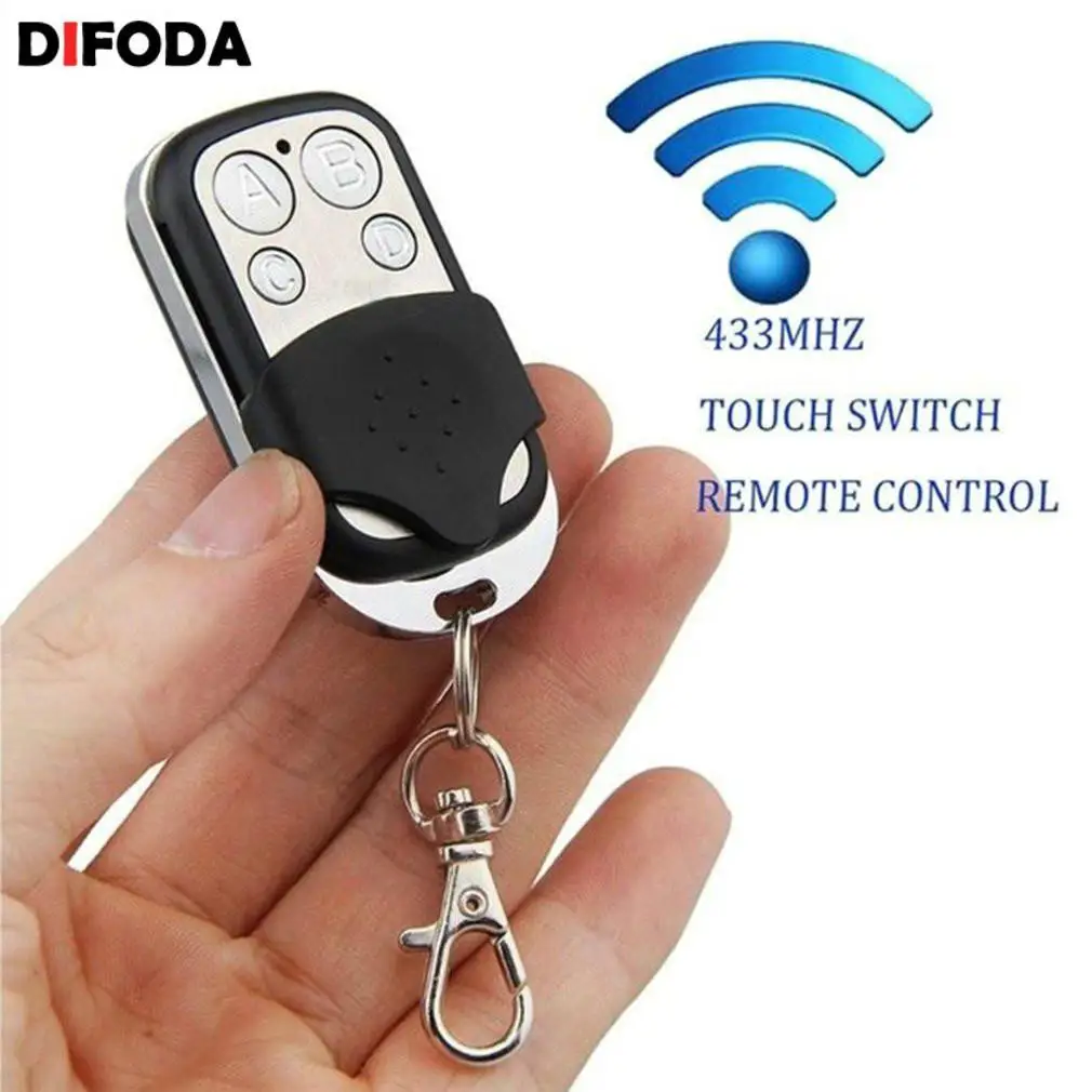 

Wireless RF Remote Control 433 MHz Gate Garage Door Remote Controller Metal Clone Remotes For Gadgets Car Home Garage doorDIFO