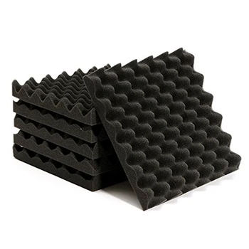 

6pcs Polyurethane Acoustic Foam Wedge Tiles 30x30cm Studio Room Flameproof Ceilings High Density Treatment Sound Proof For KTV