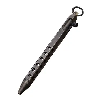 

Solid Brass Gel Ink Pen Retro Hexagonal Bolt Action Writing Tool Stationeries K1AB