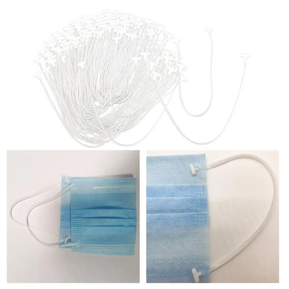 

100pcs Elastic Cord String Band Elastic Rope Stretch Elastic Knitting for Sewing DIY Mask Bedspread Cuff
