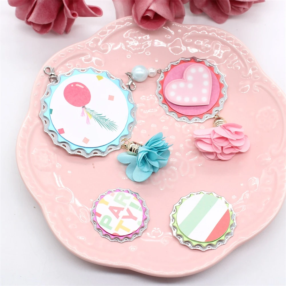 Kscraft Bottle Caps Metal Cutting Dies Stencils For Diy Scrapbooking Decorative Embossing Diy Paper Cards Cutting Dies Aliexpress