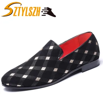 

Spring Summer Hot Sale Casual Flat Bottom Lattice Men Shoes New fashion Wild Trend Set feet Man student Canvas Casual Shoes