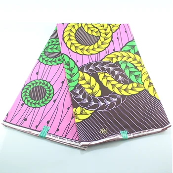 

2019 100% Cotton High Quality Ankara Wax dutch African Fabric Wax Print 6 yards African dutch wax Fabric
