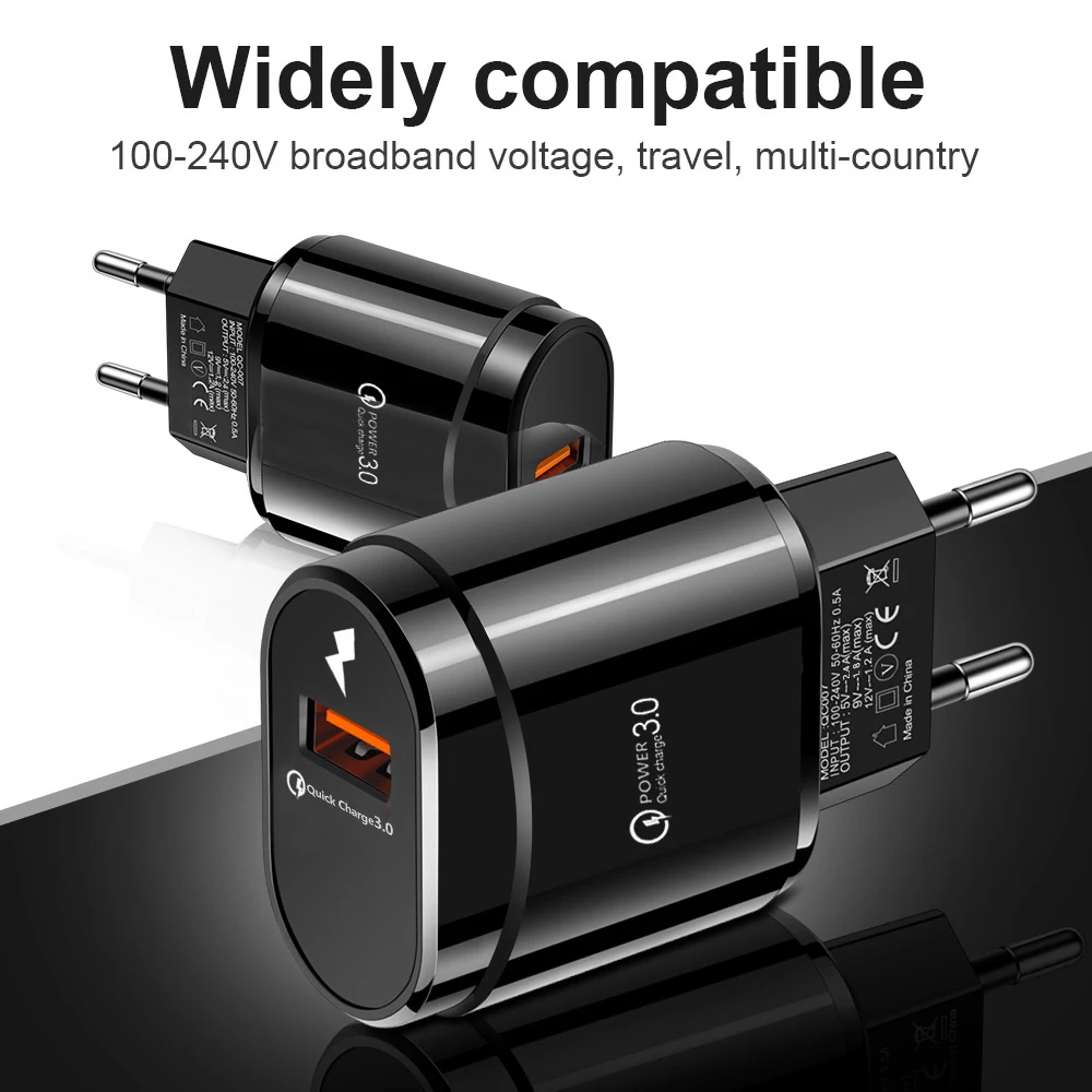 Lenovo Quick Charge 3,0 USB зарядное устройство EU US переходник для ...