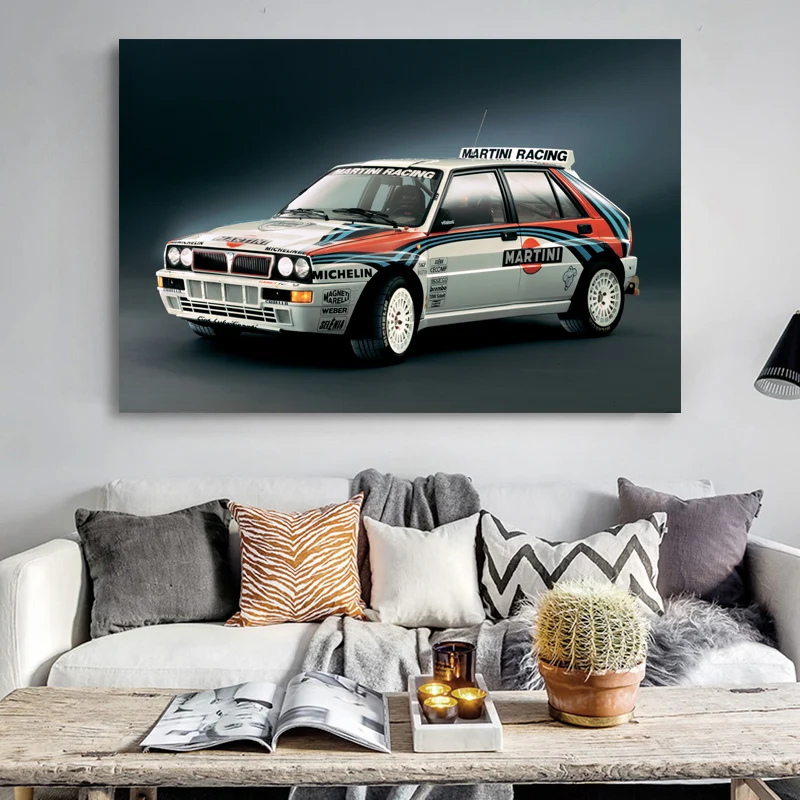 Lancia Delta Intergrale старой автомобиль Racr спортивный домашний декор настенные