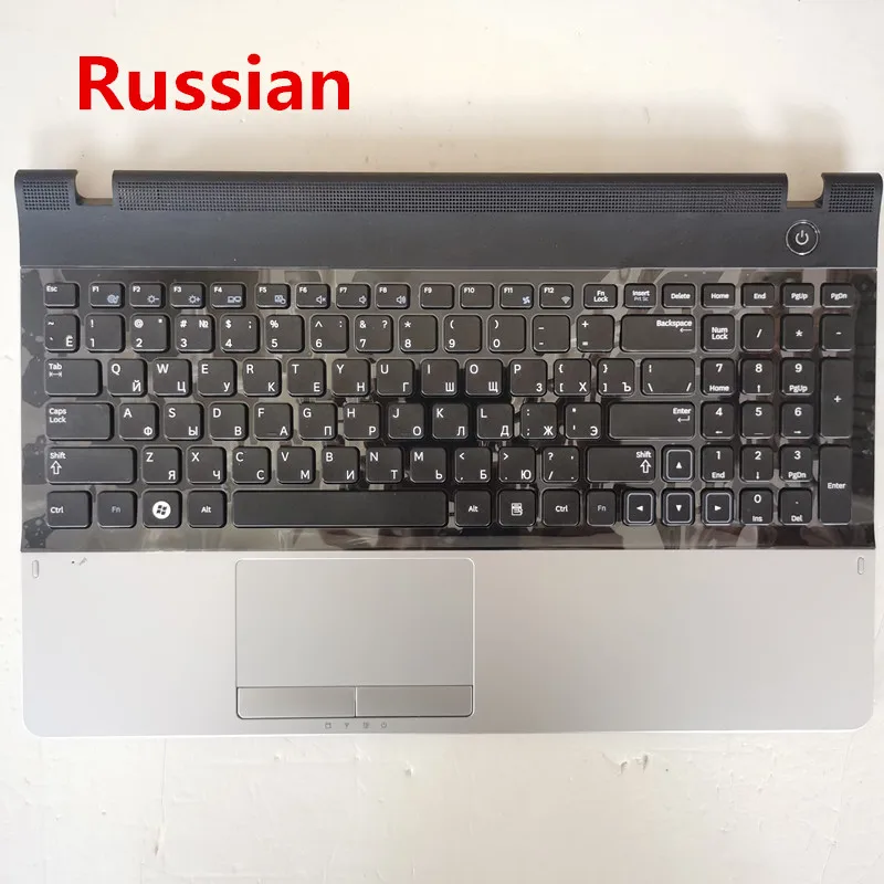 

Russian/Korean/Arab new laptop keyboard with touchpad palmrest for Samsung np 300E5A 300E5C 305E5A 300E5X