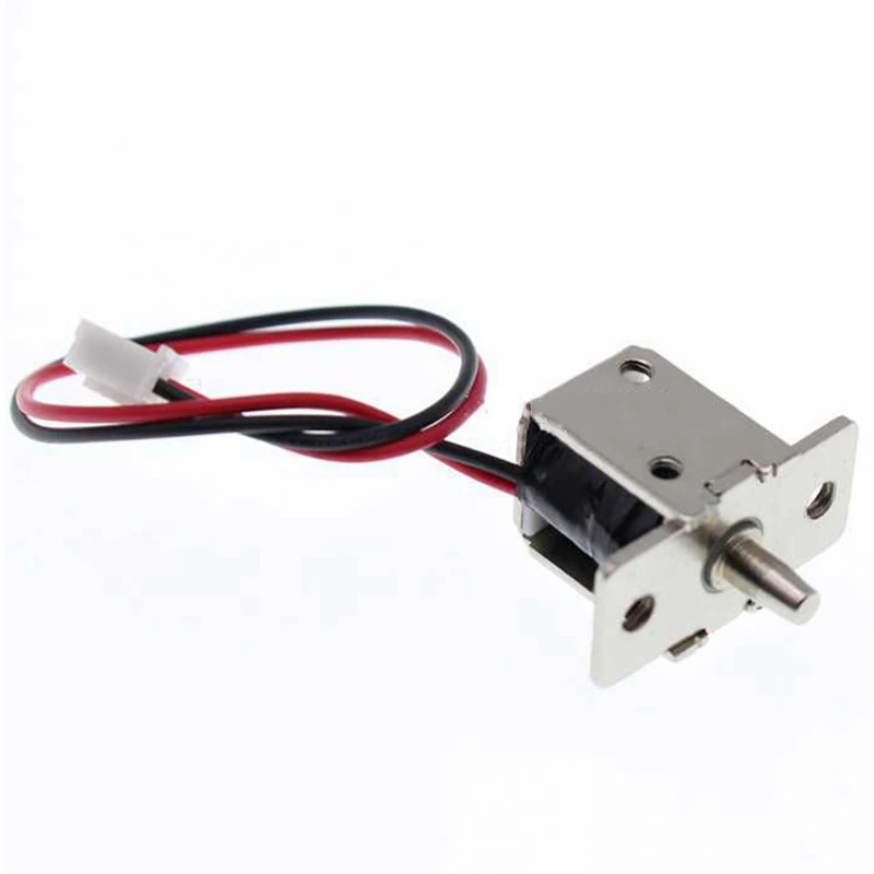 

DC 12V 0.5A Mini Electric Bolt Lock Push-Pull Cylindrical Cabinet Lock 5mm Stroke Access Control Home Security