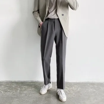 

EWQ / men's wear high Quality 2020 spring sumnmer casual Directly suit pants for male korean style wide Leg Pants Trend 9Y1418