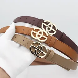 Luxury Brand Belt For Women Waist Strap High Quality Leather Designer G Buckle Female Waistband For Jeans Waist Accessories