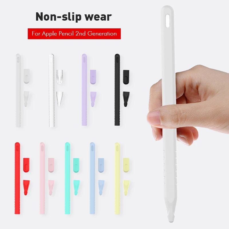 Мягкий силиконовый чехол для Apple Pencil 2-го поколения планшета iPad стильный защитный