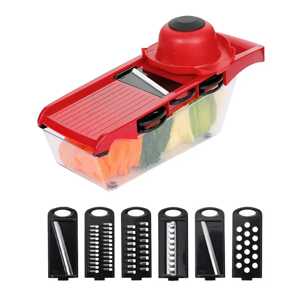 

Household Potato Shredder Kitchen Multi-purpose Cutter Adjustable Fruit Vegetable Cutter Potato Slicer