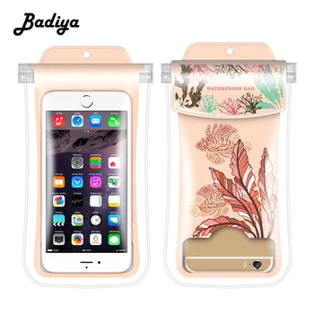 

6.4 inch Universal Clear Mobile Phone Dry Pouch Waterproof PVC Cell Phone Bag for Swimming Diving Under Water Sports Phone Bag
