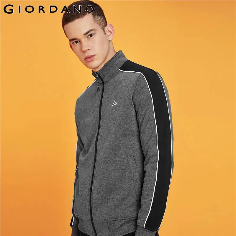 Giordano Мужская куртка с контрастным стоячим воротником, Спортивная, camarra Hombre, тонкая, легкая, эластичная, Roupa Masculina 01079893