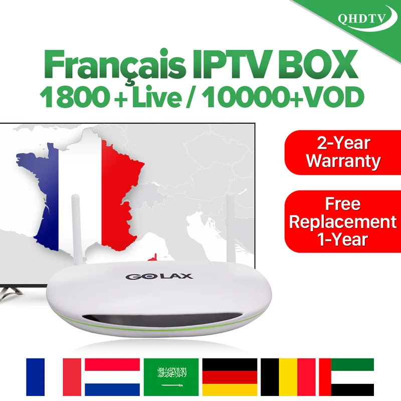 

4K French IPTV Subscription IPTV Arabic Netherlands Box Android 7.1 IPTV Subscription QHDTV Code 2.4G WIFI IPTV Germany Dutch