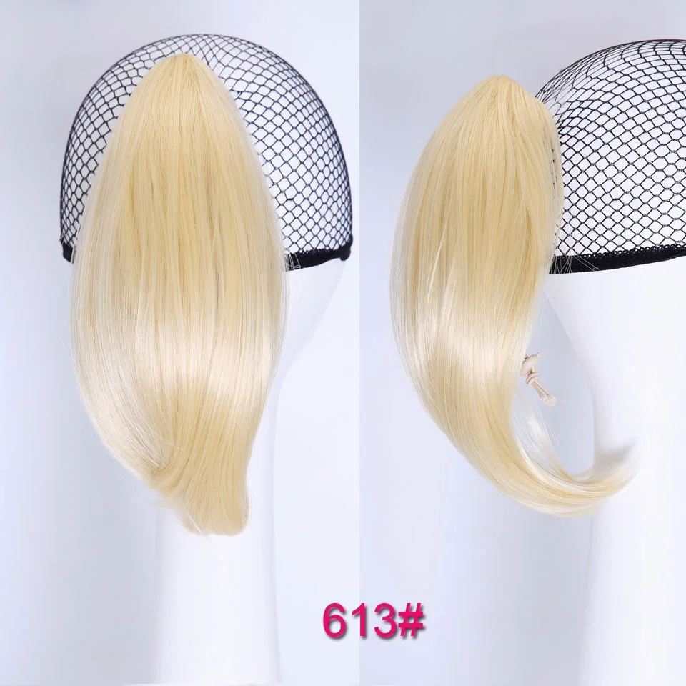 LUPU 6 дюймов короткий прямой захват конский хвост коготь зажим в синтетические волосы для наращивания термостойкие волосы конский хвост для женщин - Цвет: 613