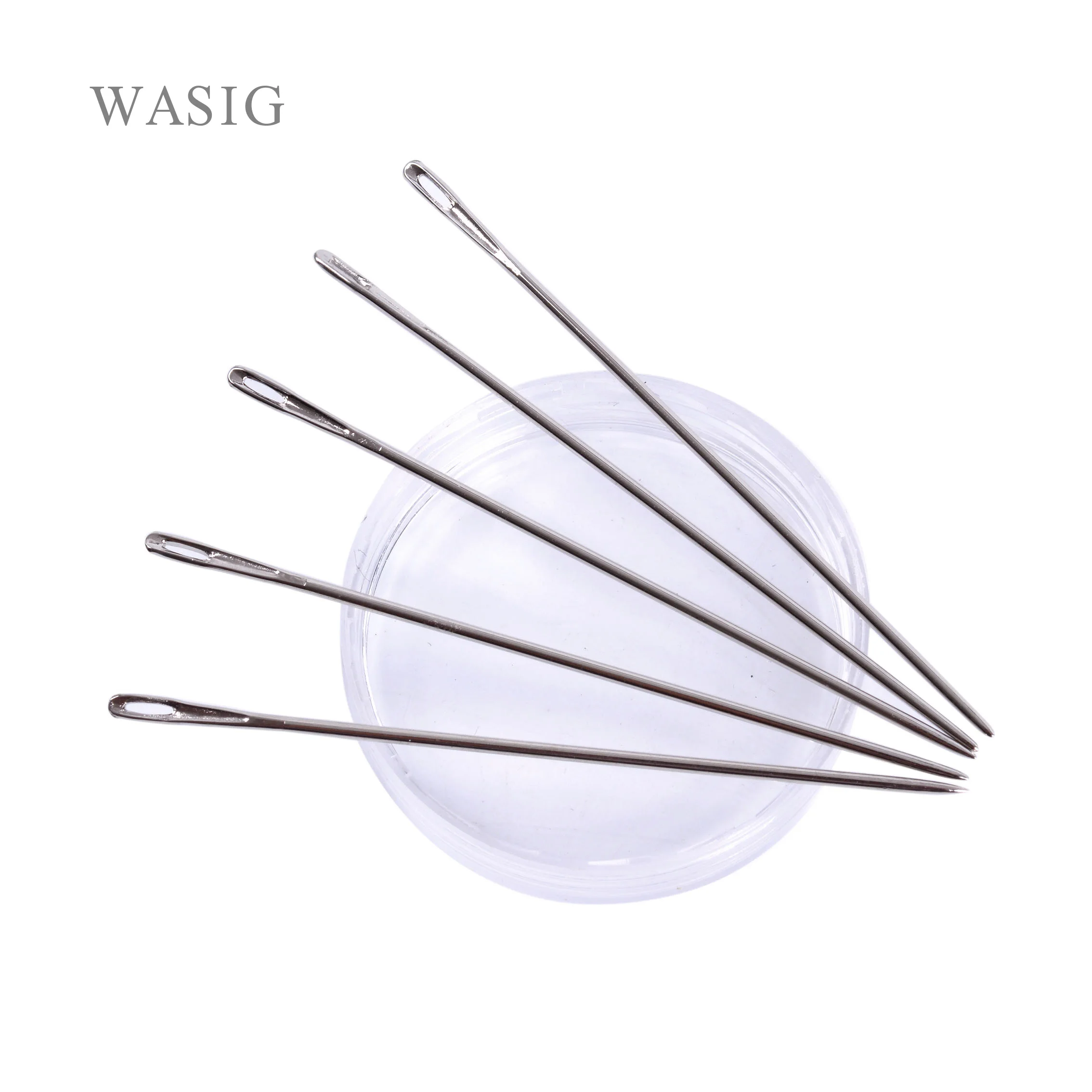 Plussign Supply Needle And Thread For Sew In Hair 12Pcs C Type Crochet  Needle Black Weaving