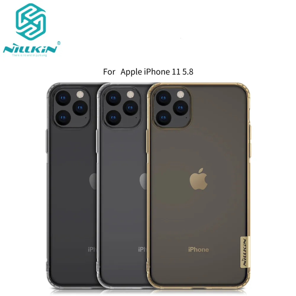 

10pcs/lot Wholesale NILLKIN Ultra Thin Transparent Nature TPU Case For iphone 11 pro 5.8 inch