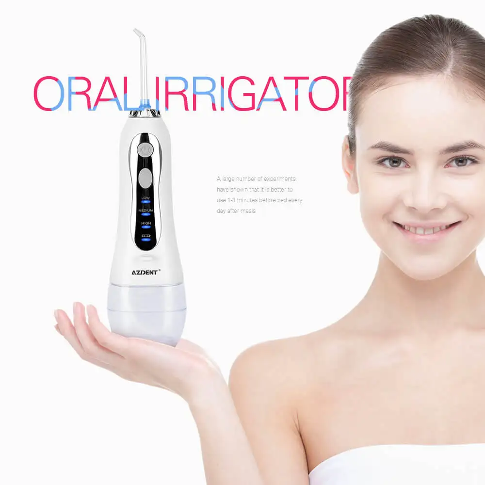 Najtaniej Przenośny irygator doustny USB elektryczna nić dentystyczna 3 tryby czyszczenie zębów 300ml akumulator irygator dentystyczny strumień wody pod ciśnieniem