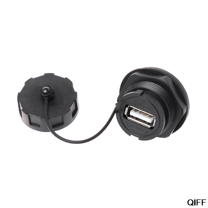 1AA300418-1 Прямая поставка и USB гнездовая розетка адаптер для монтажа на панель водонепроницаемый разъем IPL7 с крышкой 29 июля - Цвет: 1AA300418-1