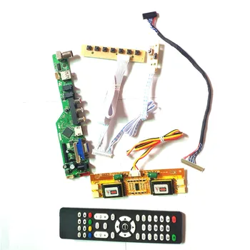 

For MT190AW01 V.5 V.C LCD display panel Remote+Inverter+keyboard 4CCFL 30Pin LVDS T.V53 controller board VGA HDMI AV USB DIY kit