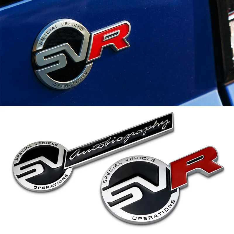 Автомобильная 3D металлическая наклейка SVR Sports бейдж логотип эмблема багажник