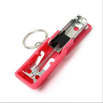

Mini Keychain Stapler For Home Office School Supply Paper Document Bookbinding Machine Tool Gifts Color Random 2017