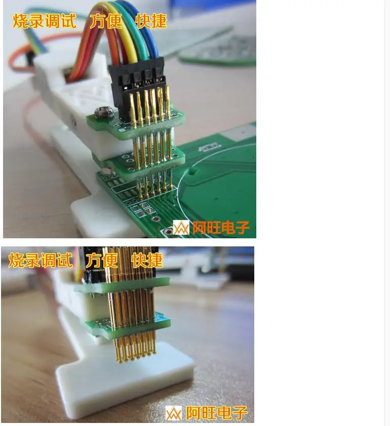 Dykb-burning Fixture Test Stand Pcb Clip Pogo Pin Debug Download Program 1.27 Milímetros Espaçamento 3p 4p 5p 6p 7p 8p 9p 10p 12p - Imagem 2