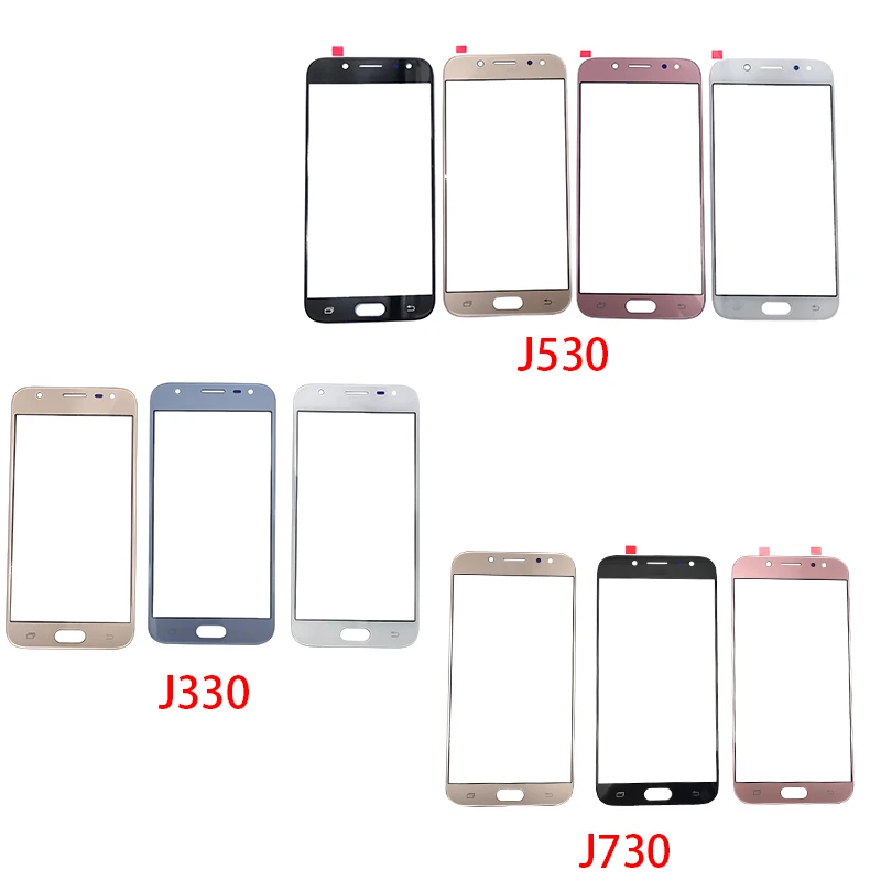 For Samsung Galaxy J3 J5 J7 J330 J530 J730 Front Outer Glass Lens Cover Replacement