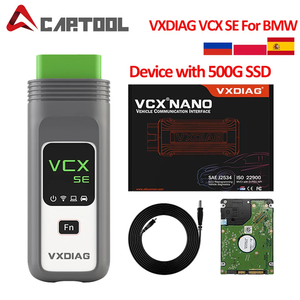 Новый VXDIAG VCX SE для BMW ICOM A2 A3 следующий ECU программирование obd2 сканер