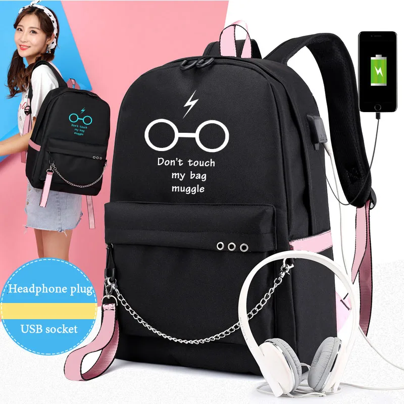 IMIDO Lumious студенческие рюкзаки для женщин, персональная зарядка через Usb, яркие цвета, дорожные сумки для девочек, модные школьные сумки из парусины для подростков