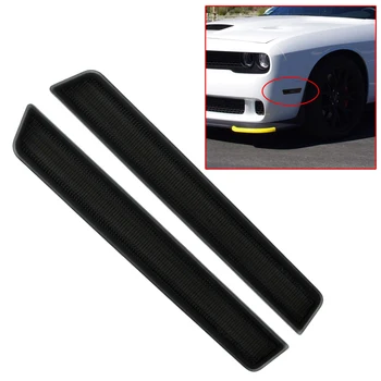 

DWCX Yellow ABS Car Front Smoked Bumper Side Marker Lamp Light Fit for Dodge Challenger 2015 2016 2017 2018