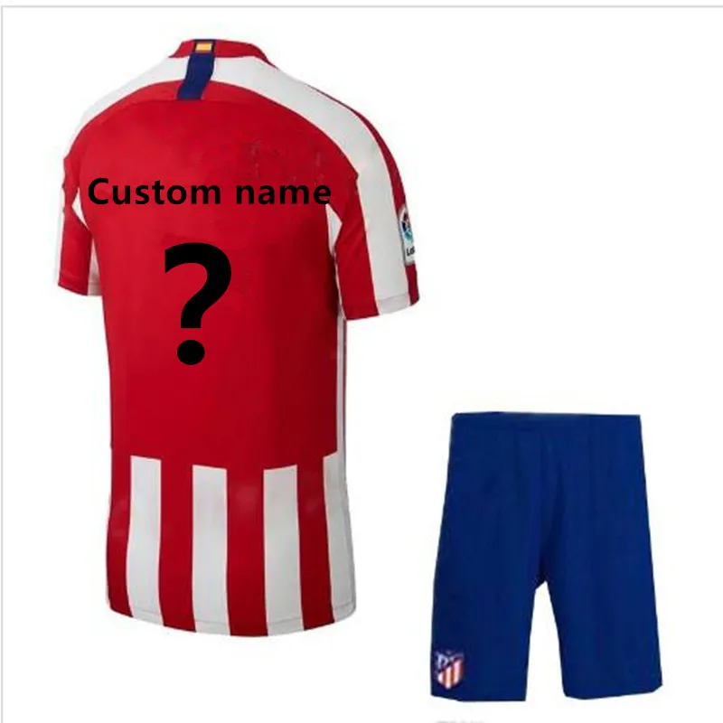 adults KIT 19/20 Atletico Madrides soccer jersey GRIEZMANN KOKE M.LLORENTE LEMAR JOAO FELIX CORREA Atletico Madrides jersey - Цвет: shirt