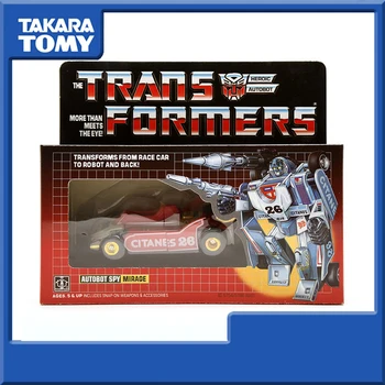 

The Transformers Generation 1 Classic Reissue Version Autobot Mirage F-1 RED Action Figure Deformable Collection Toys Gift