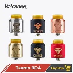 Volcanee Tauren RDA 24 мм диаметр 28 микро отверстия для воздуха обслуживаемый капельный атомайзер подходит для электронной сигареты мод VS NANO RDA